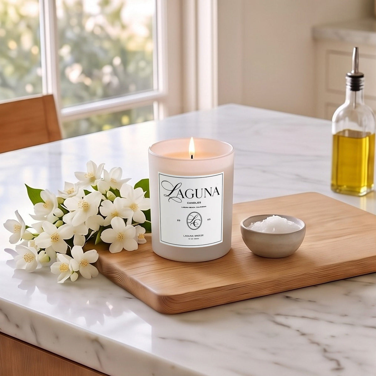 Luxury Candle Laguna Breeze - Sea Salt Scent | 13oz (369)