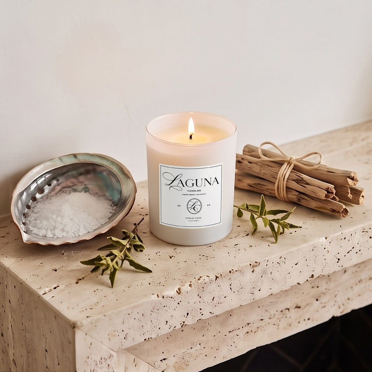Luxury Candle Citrus Cove | Lemon Verbena 13oz (369g)
