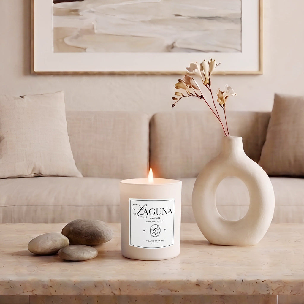 Luxury Candle Sandalwood Shores - Laguna Breeze, 13oz (369g)