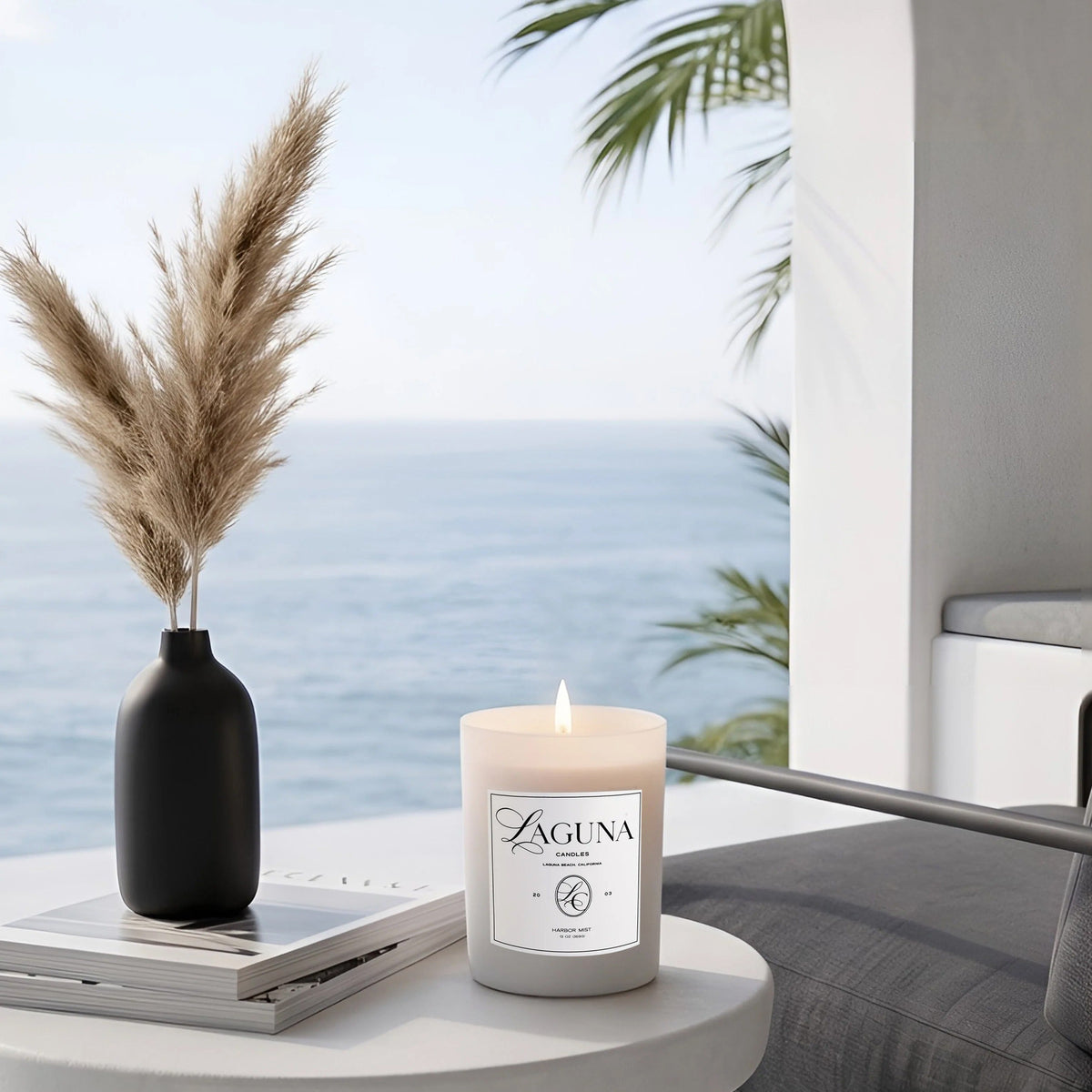 Laguna Candle Harbor Mist Luxury - Light Musk | 13oz ( 369g)