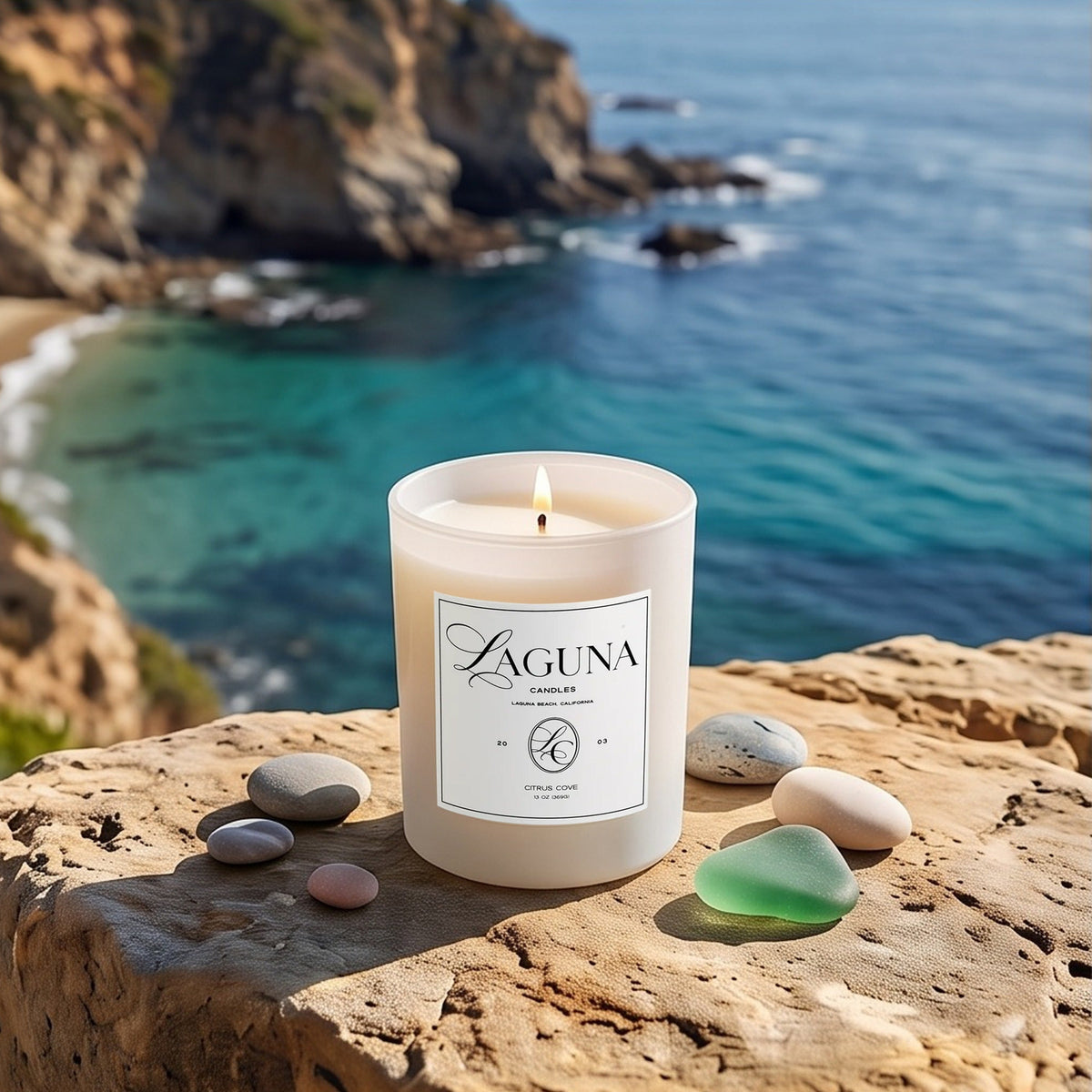 Luxury Candle Citrus Cove | Lemon Verbena 13oz (369g)