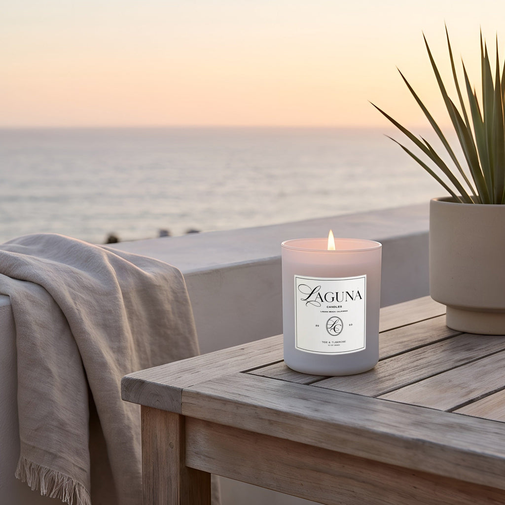 Luxury Candle Tide & Tuberose - Floral Scent | 13oz (369g)