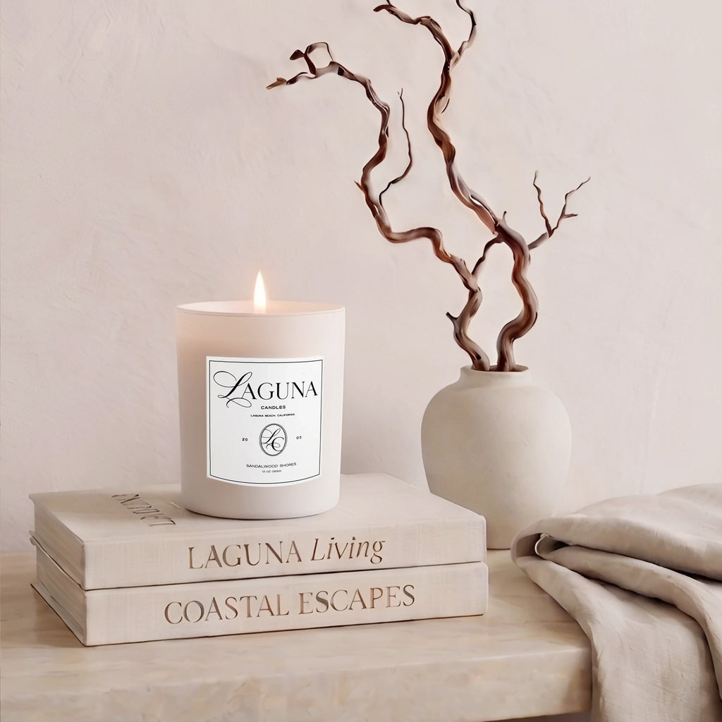 Luxury Candle Sandalwood Shores - Laguna Breeze, 13oz (369g)