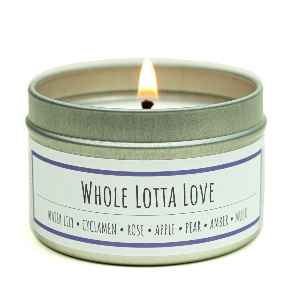 Whole Lotta Love 3 oz. soy candle in travel tin | Fruity, Floral