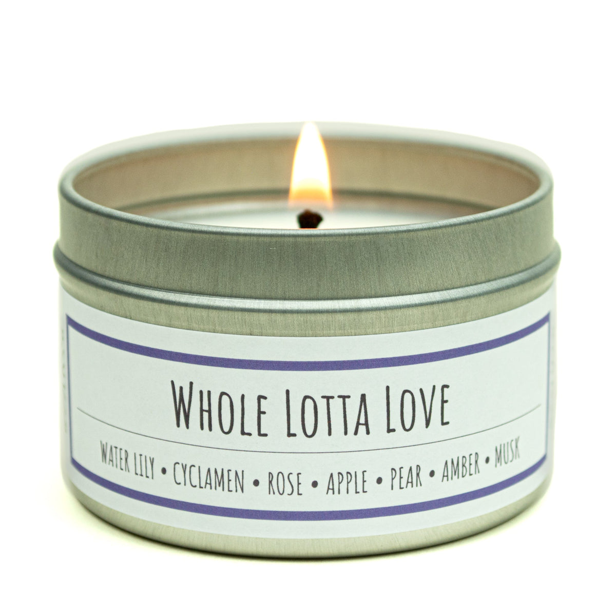 Whole Lotta Love 3 oz. soy candle in travel tin | Fruity, Floral