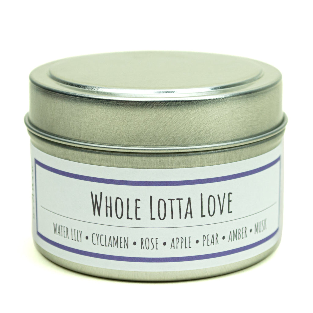 Whole Lotta Love 3 oz. soy candle in travel tin | Fruity, Floral