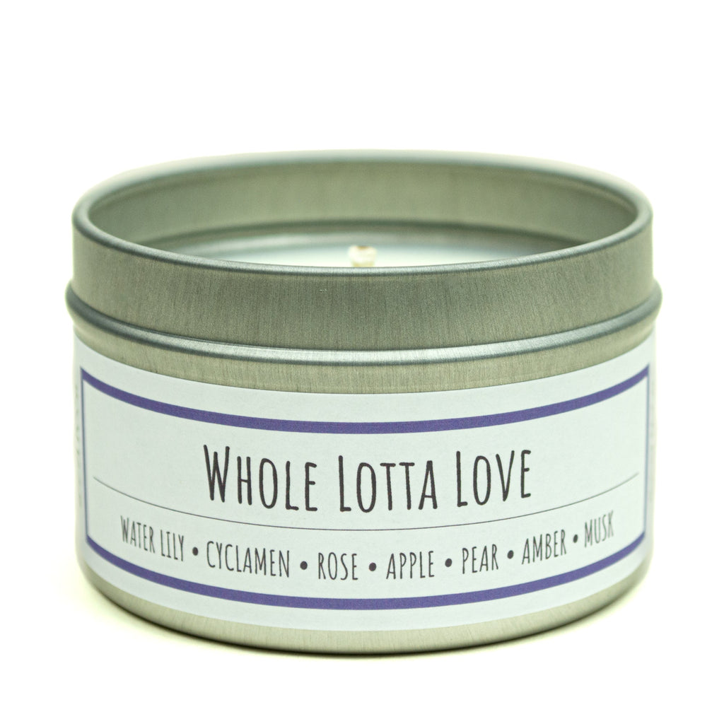 Whole Lotta Love 3 oz. soy candle in travel tin | Fruity, Floral