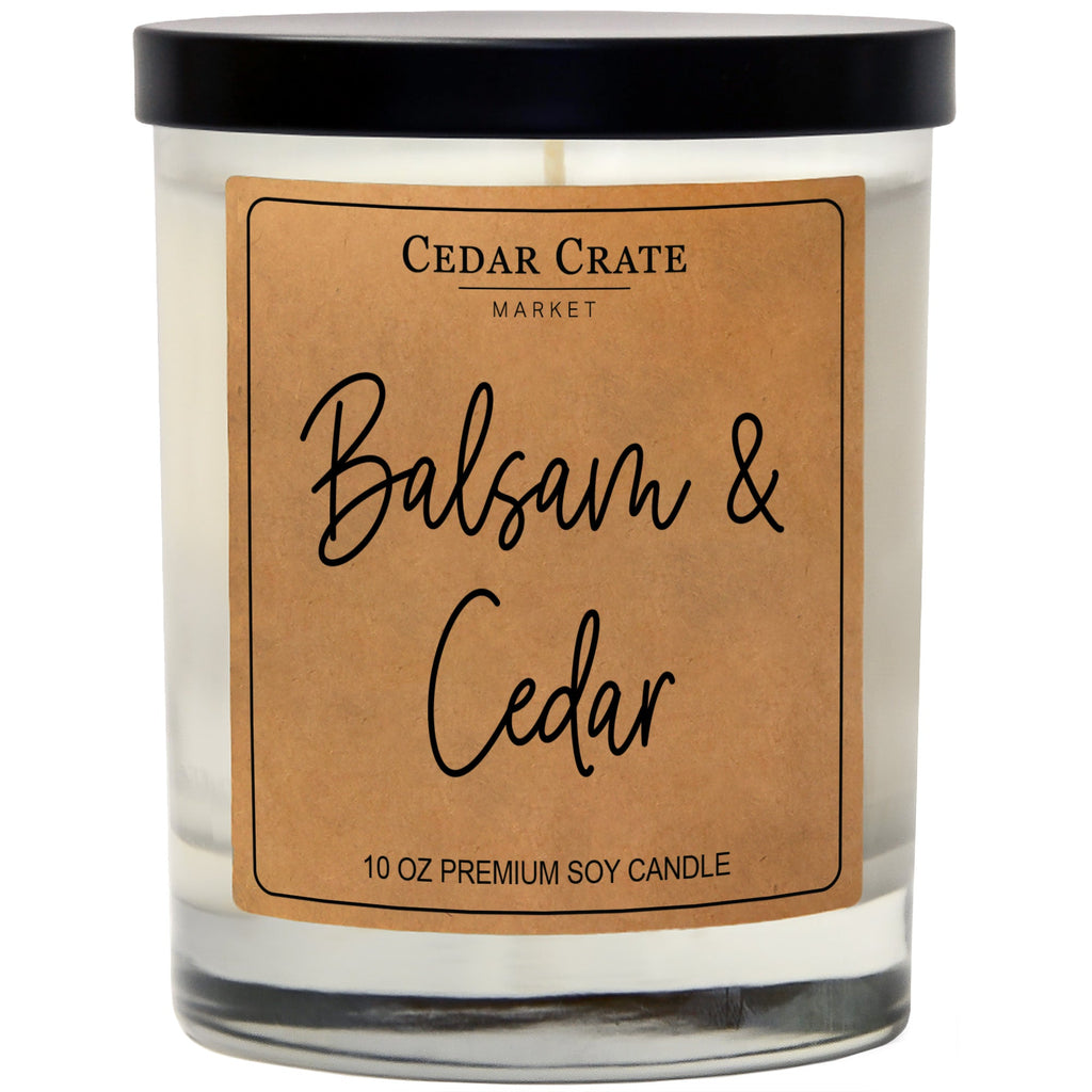 Holiday Candles - Balsam + Cedar Fraser Fir Real Tree Scent