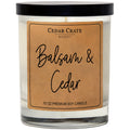 Holiday Candles - Balsam + Cedar Fraser Fir Real Tree Scent