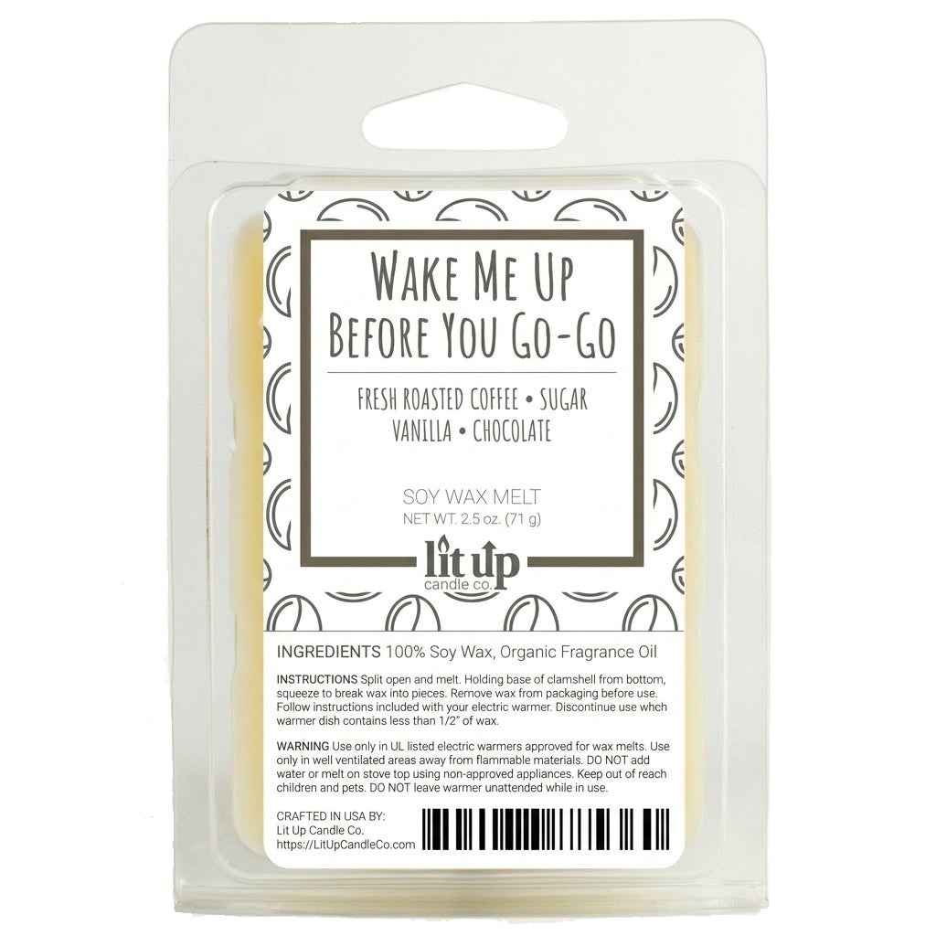 Wake Me Up Before You Go-Go 2.5 oz. soy wax melt | Coffee, Chocolate, Vanilla