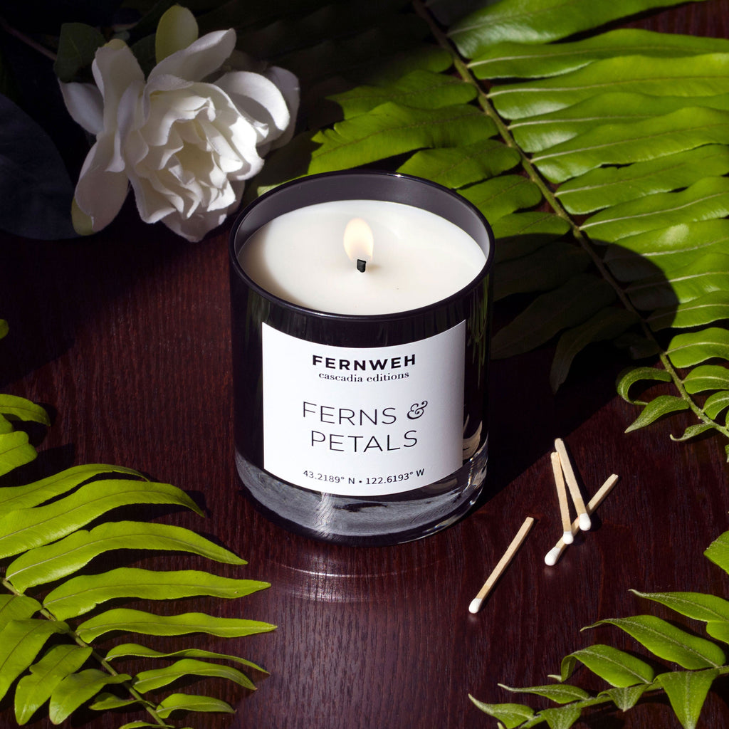 Ferns and Petals Scented Soy Candle