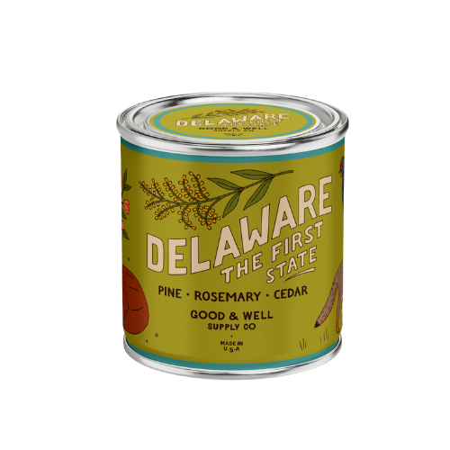 Delaware State Candle