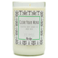 Clear Your Mind 12 oz. soy candle in upcycled wine bottle | Eucalyptus, Jasmine, Mint