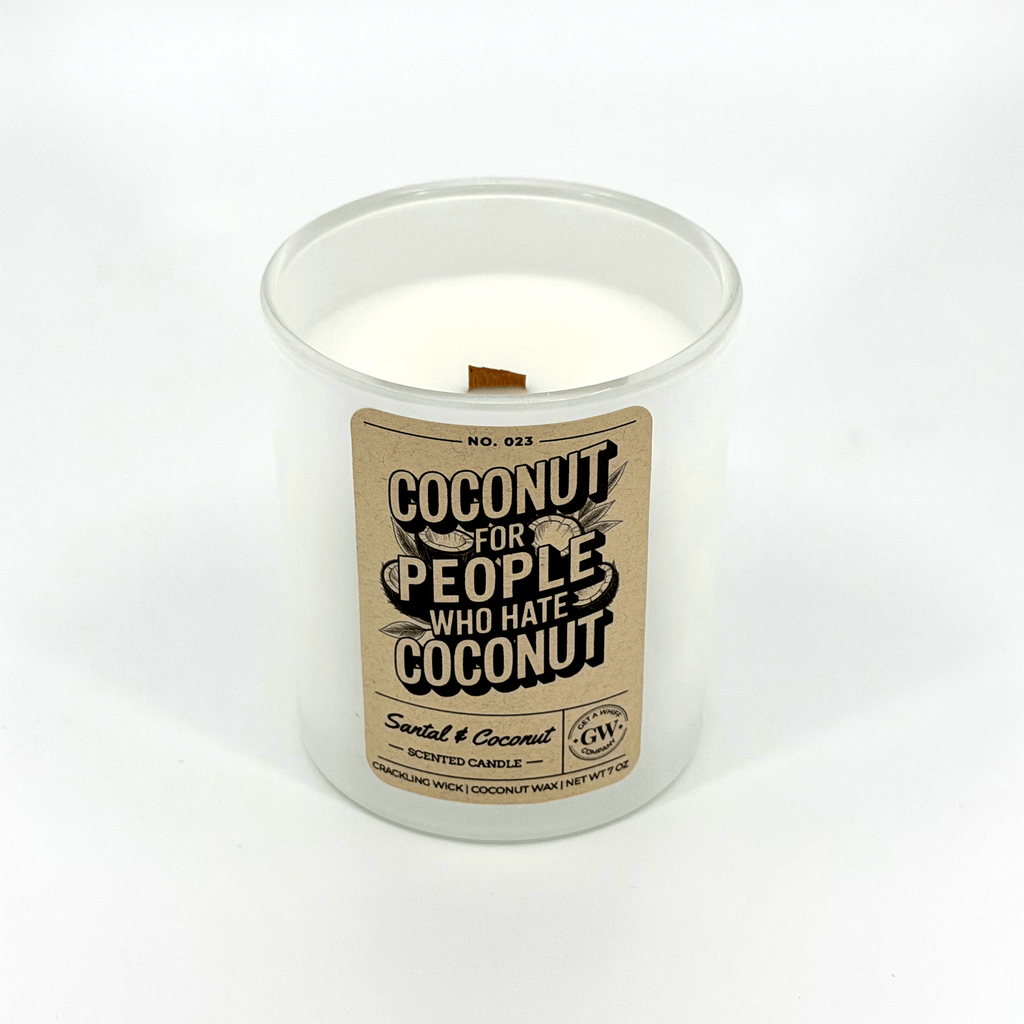 Santal & Coconut Scented Candle (Coconut for People Who Hate Coconut)