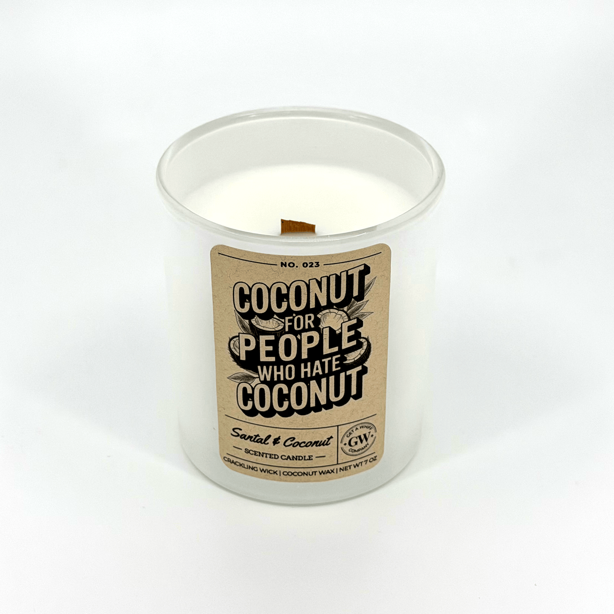 Santal & Coconut Scented Candle (Coconut for People Who Hate Coconut)