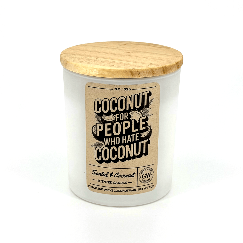 Santal & Coconut Scented Candle (Coconut for People Who Hate Coconut)