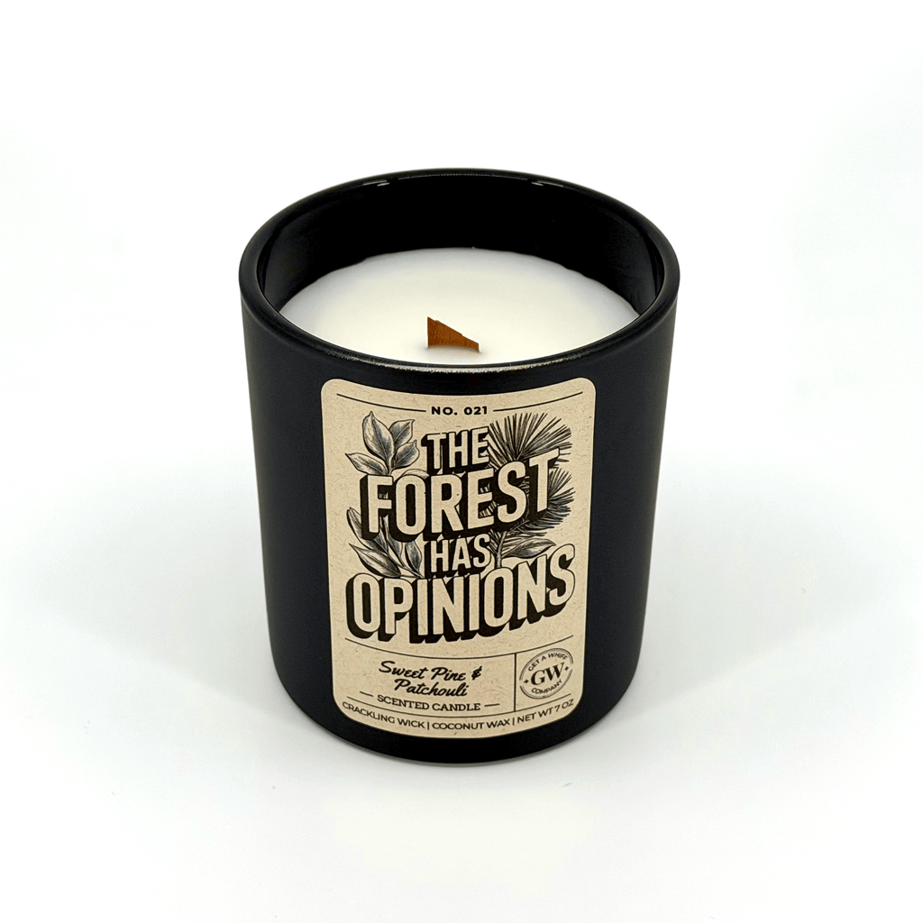 Sugar Pine & Patchouli Scented Candle (The Forest Has Opinions)