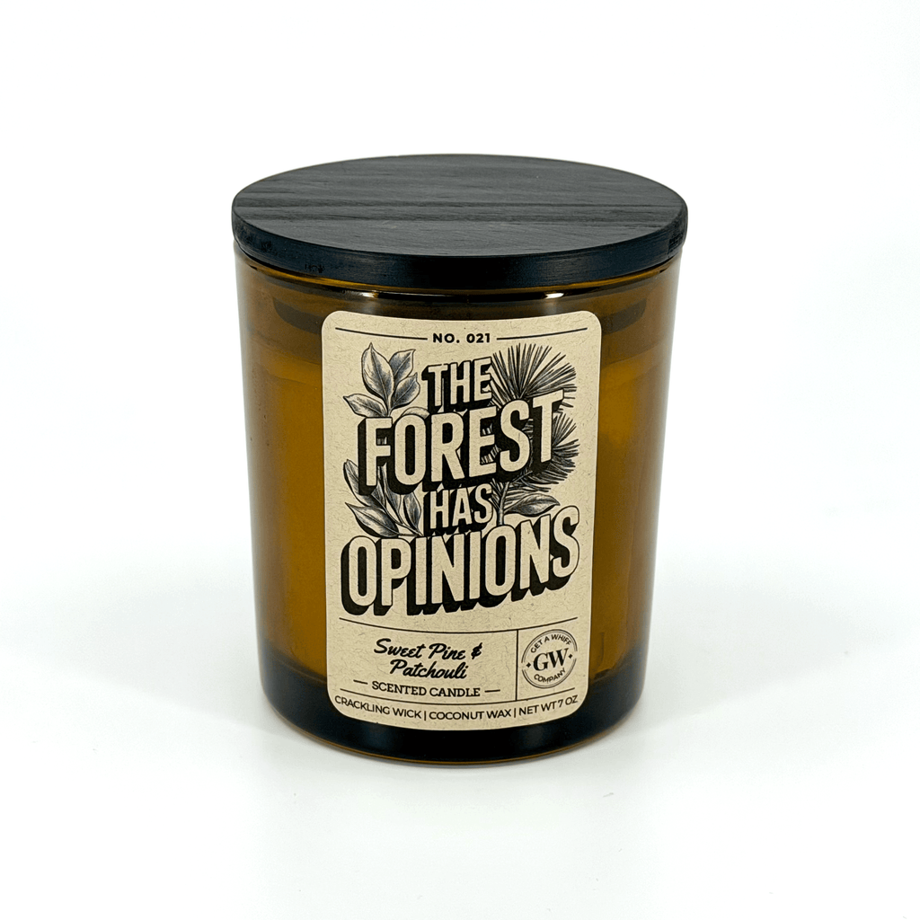 Sugar Pine & Patchouli Scented Candle (The Forest Has Opinions)