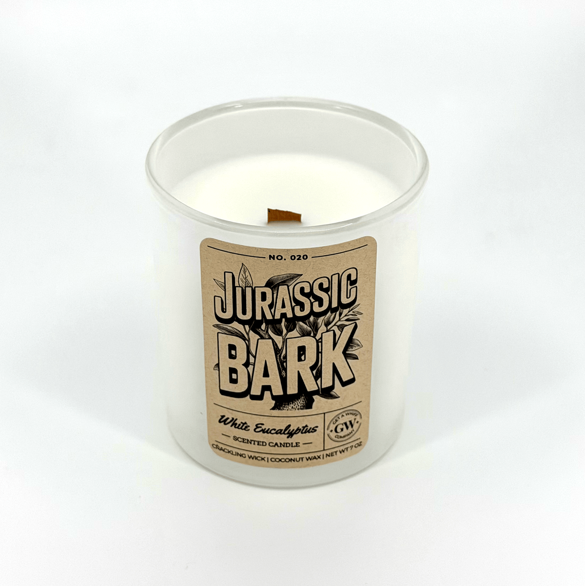 White Eucalyptus Scented Candle (Jurassic Bark)