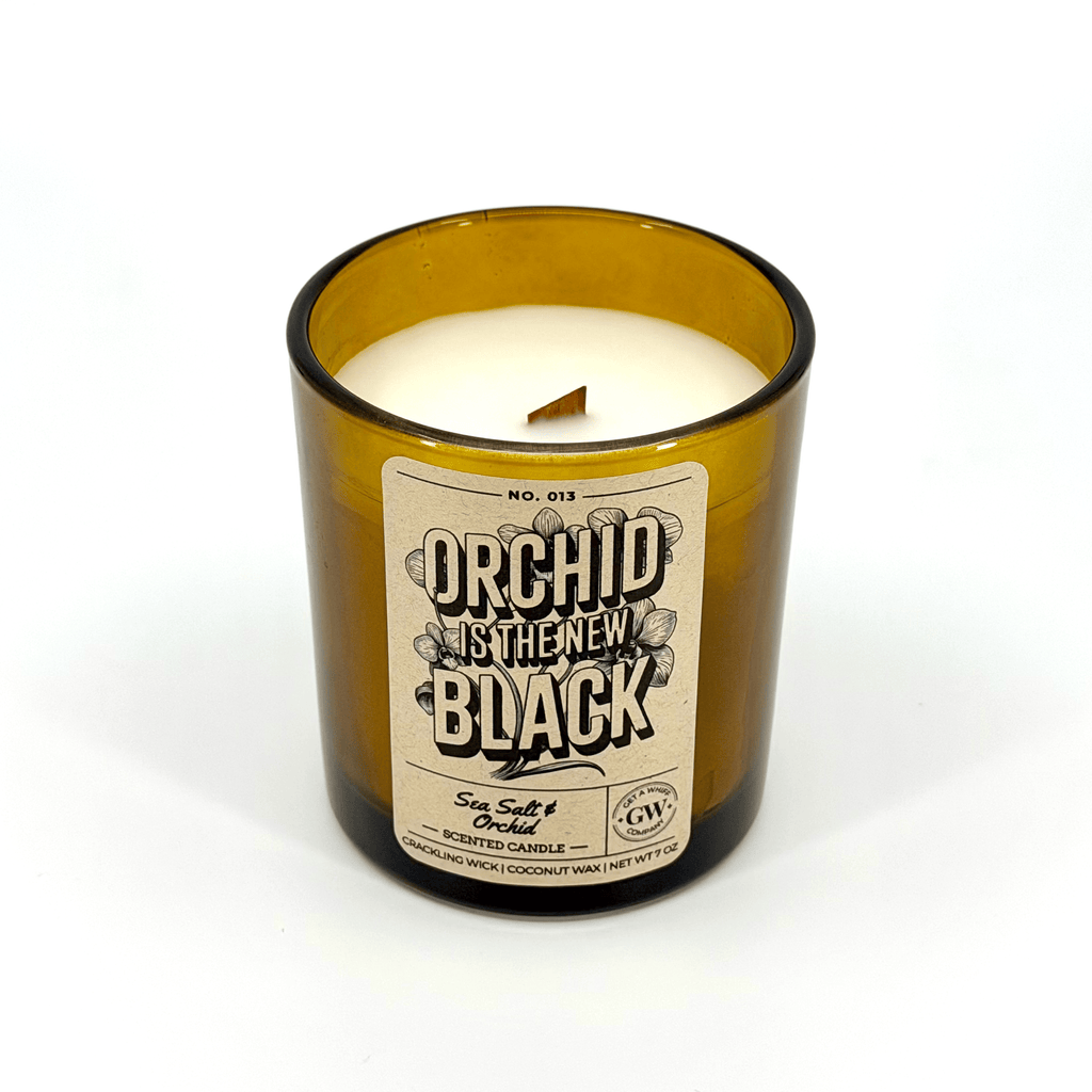 Sea Salt & Orchid Scented Candle (Orchid Is the New Black)