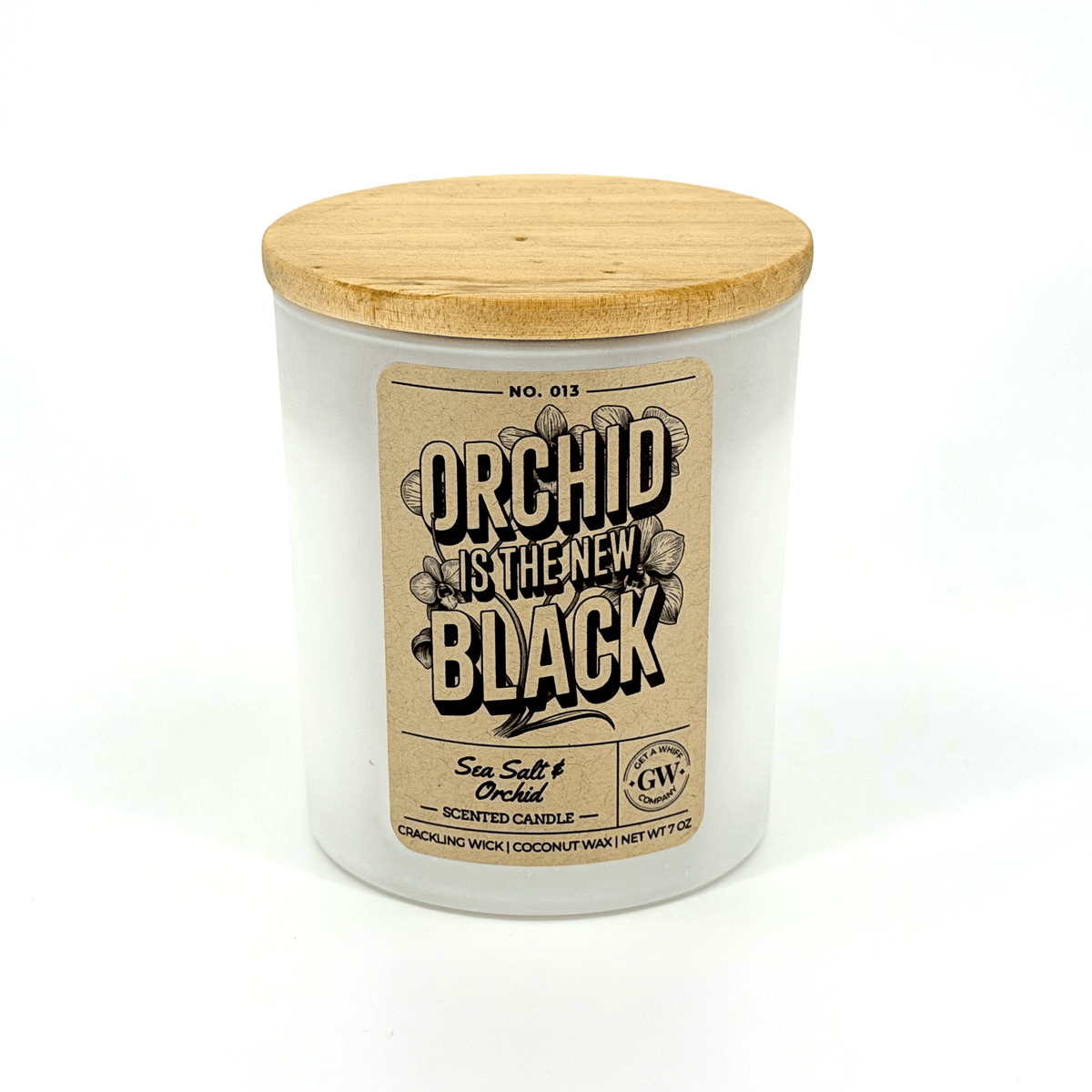 Sea Salt & Orchid Scented Candle (Orchid Is the New Black)