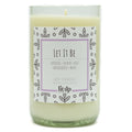 Let It Be 12 oz. soy candle in upcycled wine bottle | Lavender, Florals, Musk