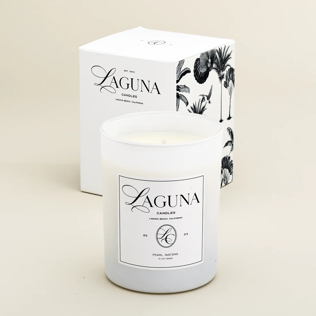 Luxury Candle Pearl Waters - Long Lasting - Tropical | 13oz