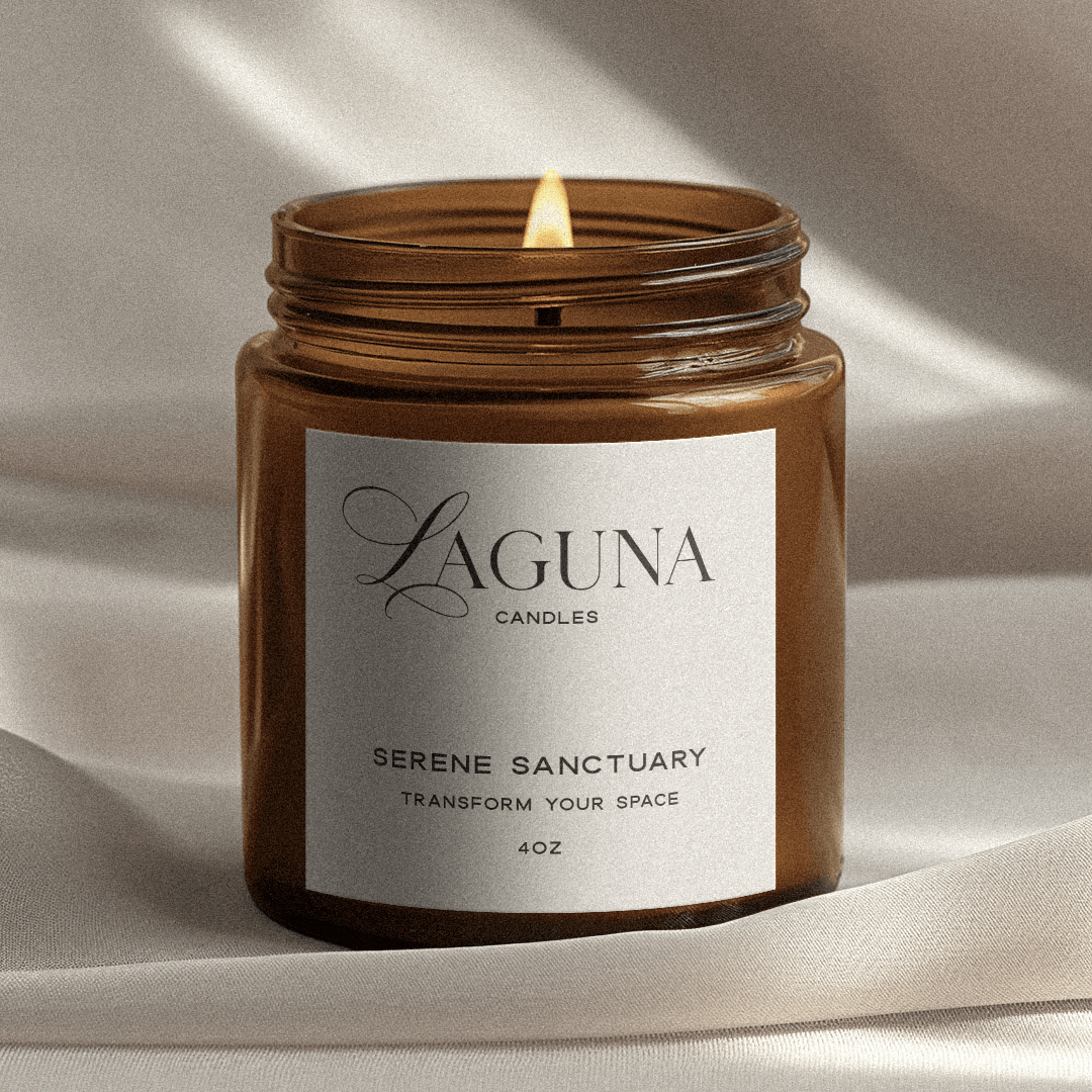 Luxury Candle Serene Sanctuary - Jasmine Scent | 4oz, 11oz