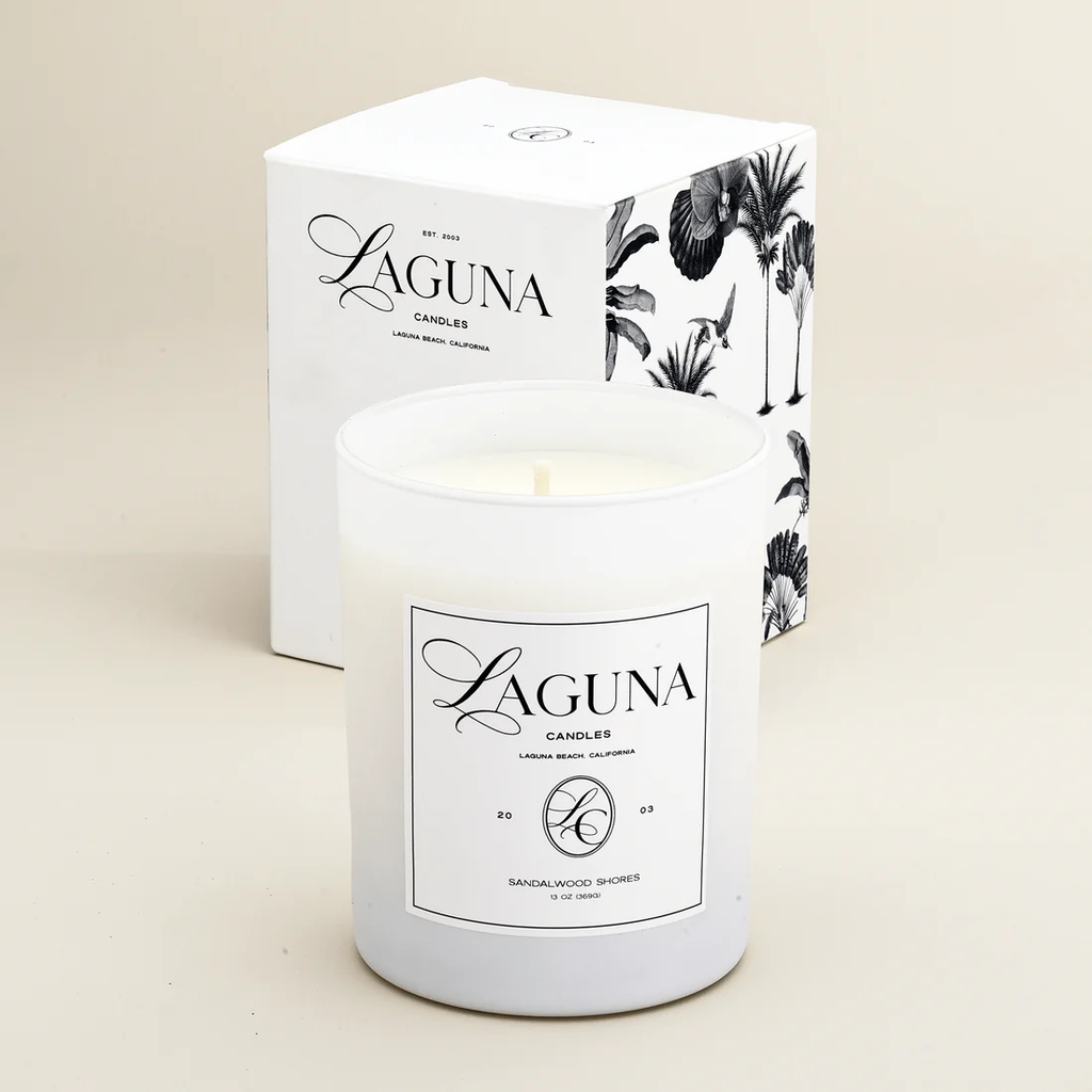 Luxury Candle Sandalwood Shores - Laguna Breeze, 13oz (369g)