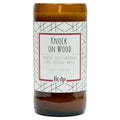 Knock on Wood 8 oz. soy candle in upcycled beer bottle | Teakwood, Sandalwood, Spices