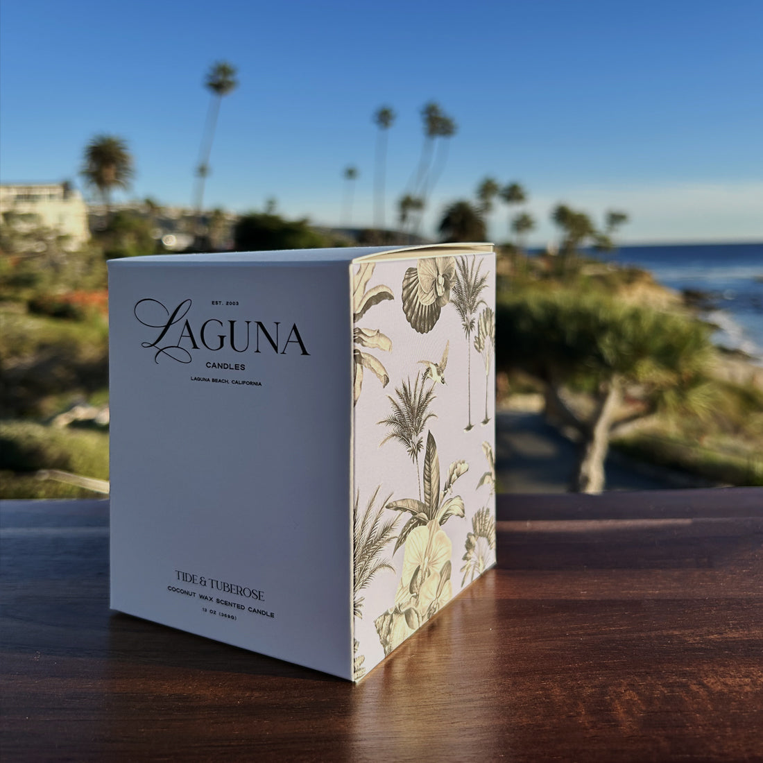 Luxury Candle Tide & Tuberose - Floral Scent | 13oz (369g)