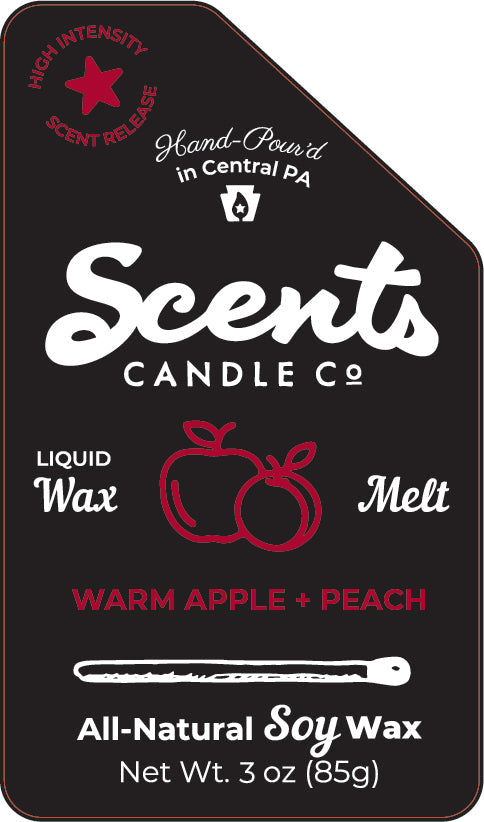 Scents Candle Co. Warm Apple + Peach Soy Wax Candles