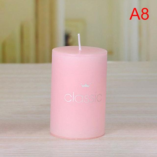 Scented Candle Candles For Home Scented 100 Hour Long Lasting Aromatherapy Candle Highly Scented & Soy Jar Candle Gift Lavender Classic Cylindrical Birthday Romantic Small Candle Wedding Western Food Candlestick Column Wax
