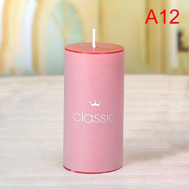 Scented Candle Candles For Home Scented 100 Hour Long Lasting Aromatherapy Candle Highly Scented & Soy Jar Candle Gift Lavender Classic Cylindrical Birthday Romantic Small Candle Wedding Western Food Candlestick Column Wax