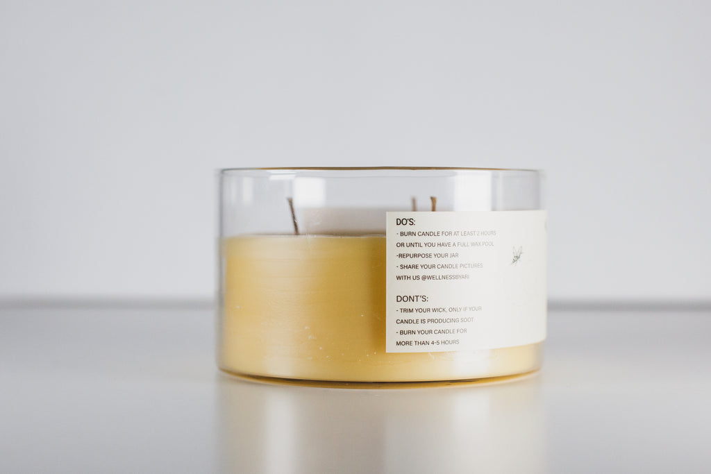 Lavender Vanilla Beeswax Candle |8 oz